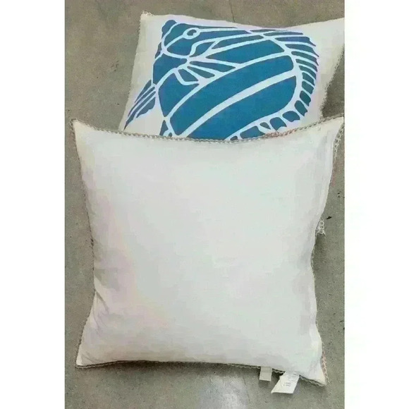 Pair- Blue Fish Accent Pillows - Picture 3 of 4